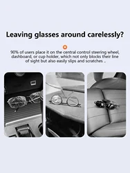 Soporte para gafas de sol en el coche con clip y caja multifunción