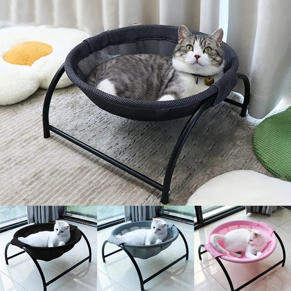 Hamaca para gatos con soporte desmontable transpirable, cama cómoda - imagen 5