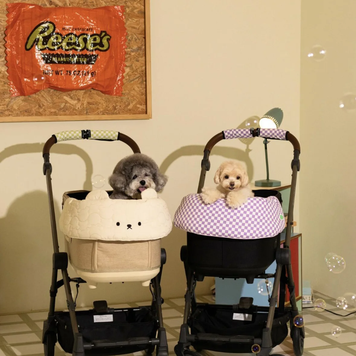 Colchoneta impermeable reversible para carrito de gatos y perros - imagen 5