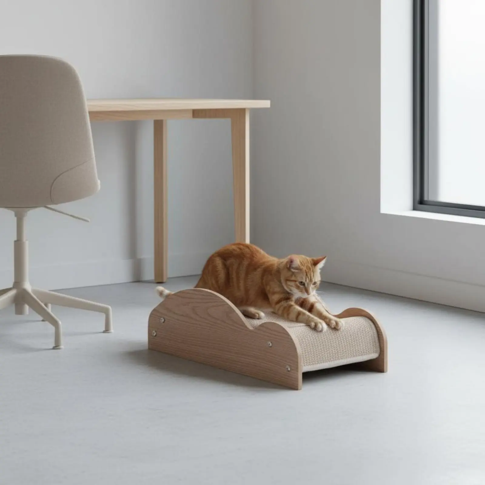 Cama rascador de sisal para gatos: protege y evita arañazos - imagen 4