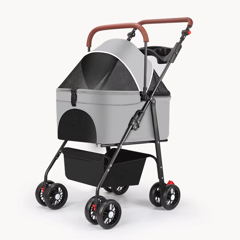 Carrito de paseo plegable para perros y gatos: ligero y separable - imagen 2