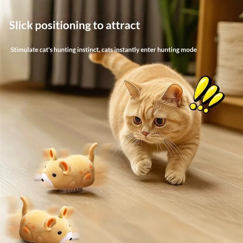 Juguete eléctrico para gatos tipo hamster: antiaburrimiento y juego - imagen 3