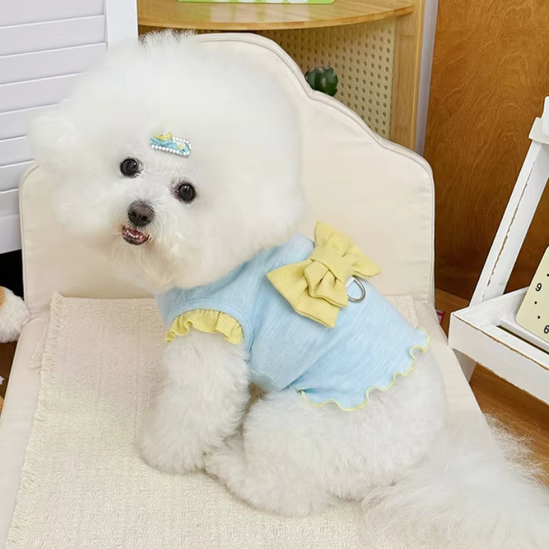 Chaleco con volantes para perros y gatos – Ropa fresca de verano - imagen 4