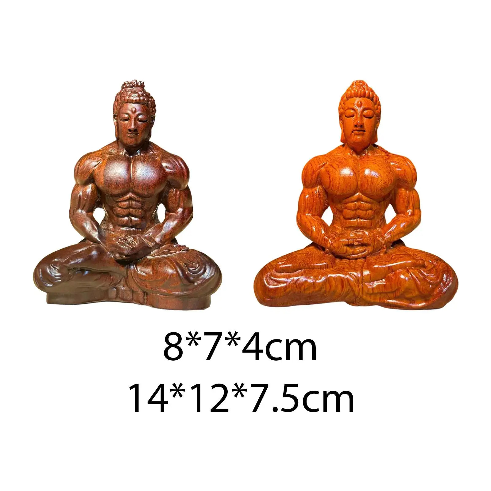 Estatua de Buda de madera en tamaño grande