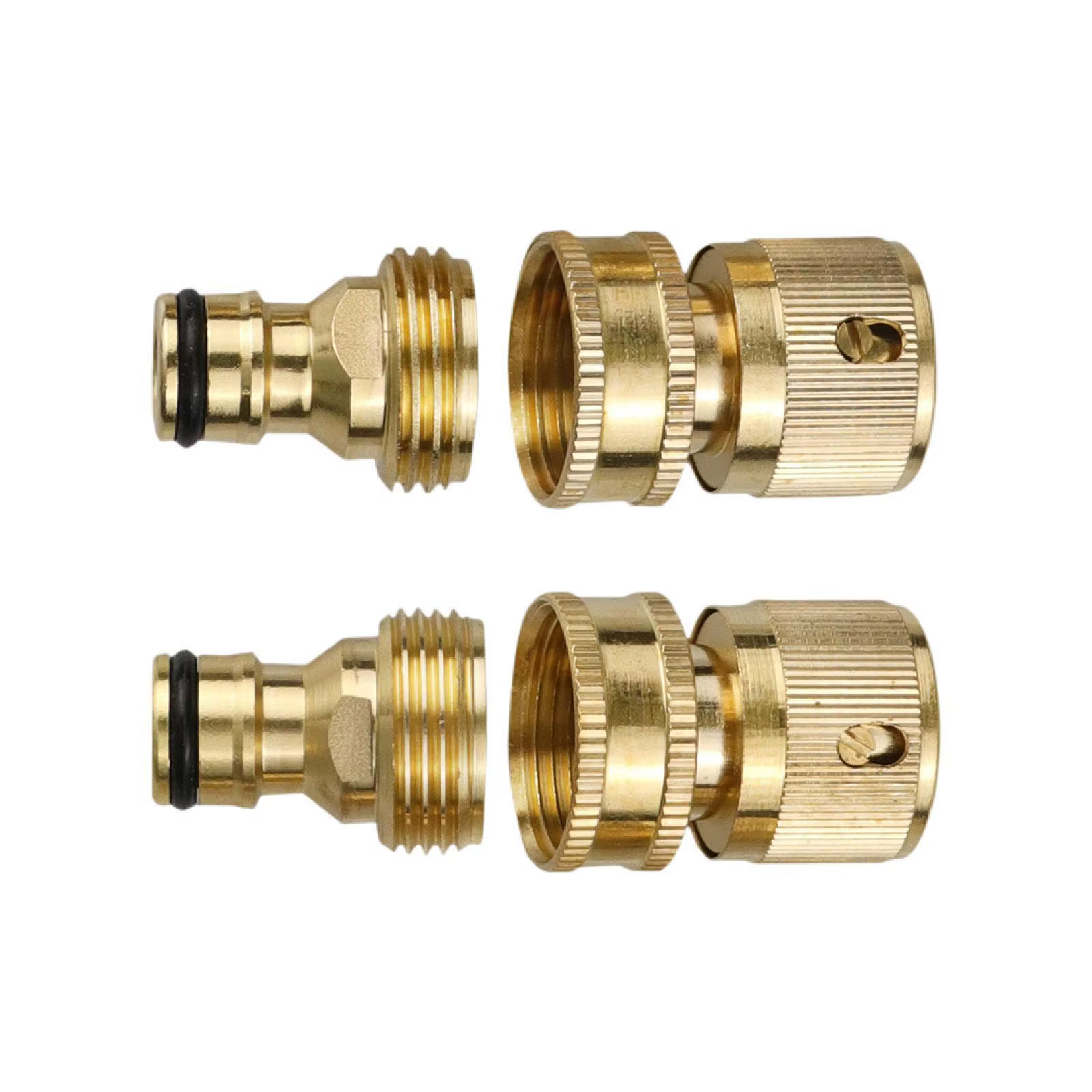 Conector rápido de cobre para manguera de jardín