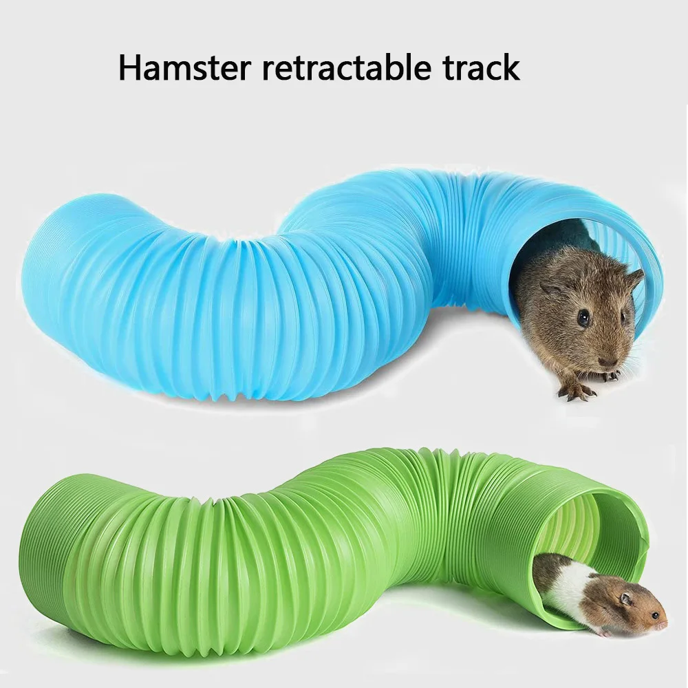Túnel extensible para hámster color azul