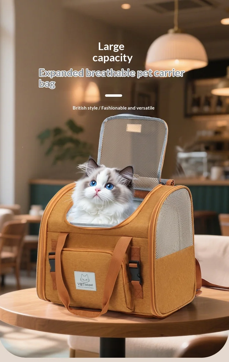 Bolsa de transporte con diseño transpirabile para gatos