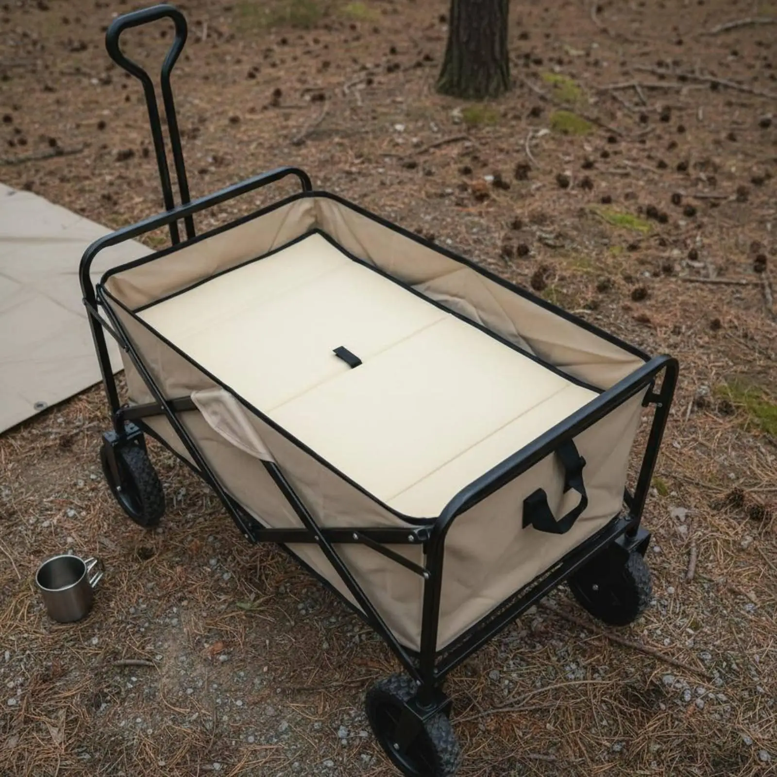 Base plegable para carrito de mascota, asiento resistente superficie plana - imagen 4