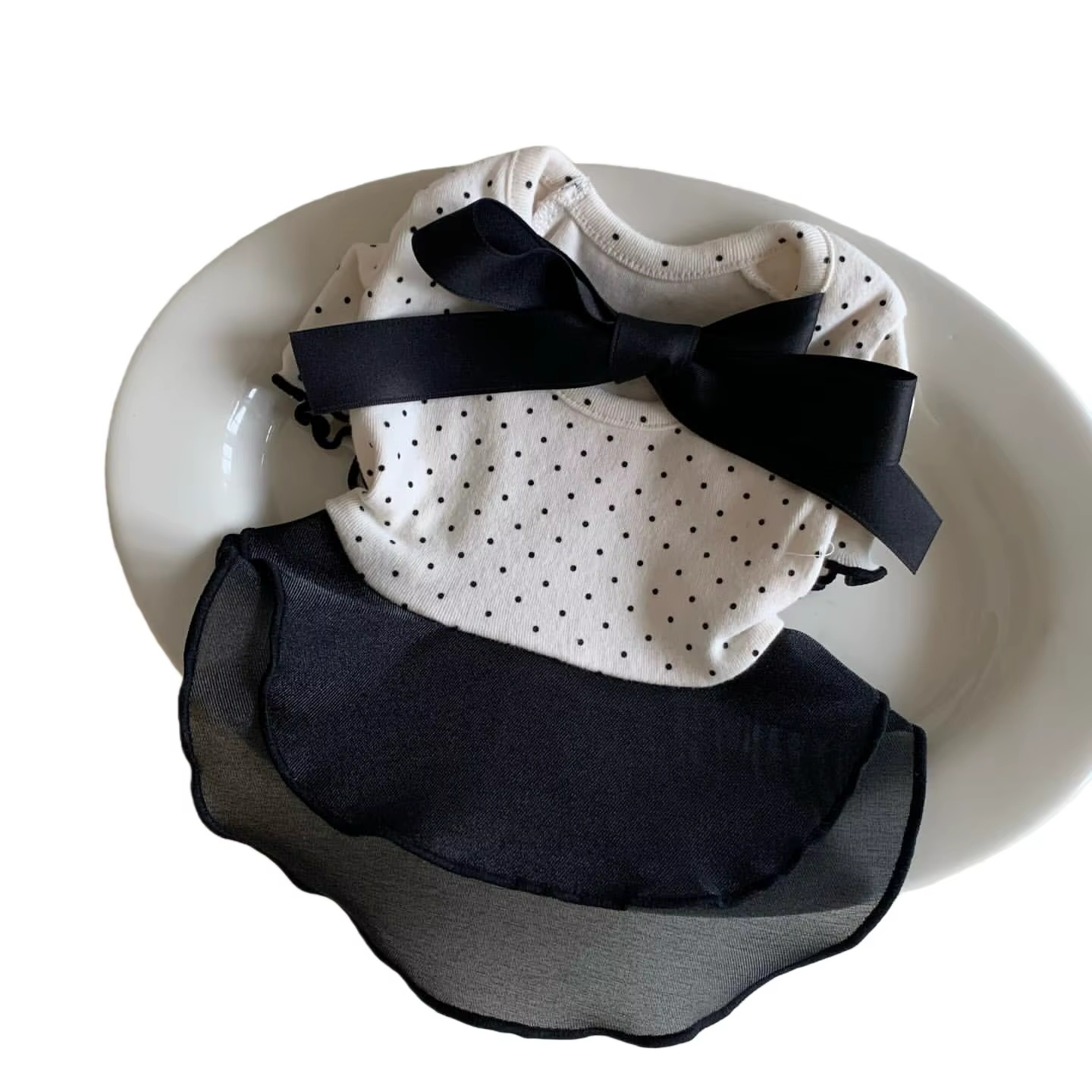 Vestido con lazo para mascotas doble cara