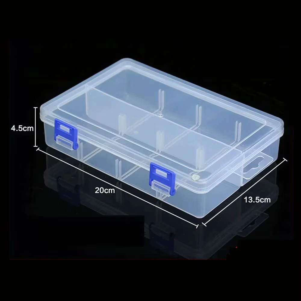 Caja organizadora de herramientas con 8 compartimentos – Almacenaje plástico ajustable - imagen 3