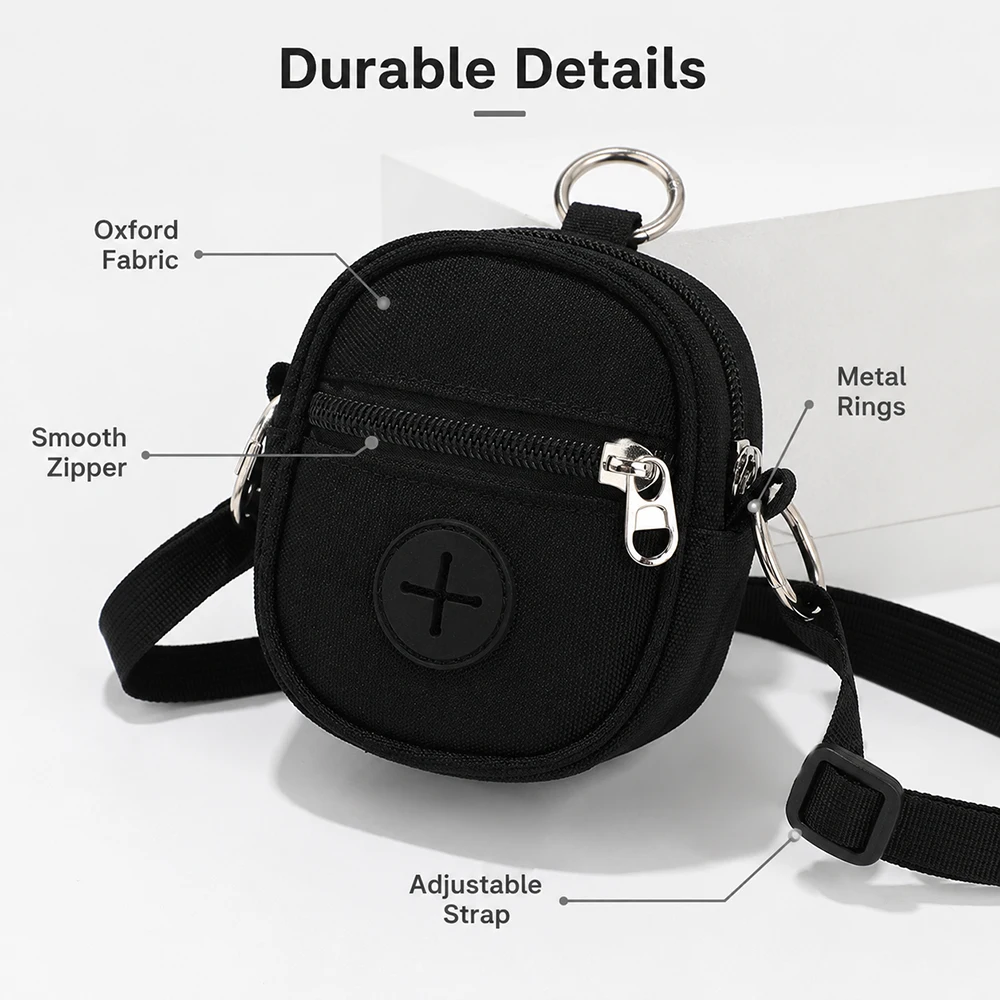 Dispensador de bolsas para perros portátil, bolsa premios - imagen 2