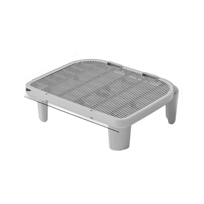Alfombra antiarrastre para arenero de gato, doble capa control arena
