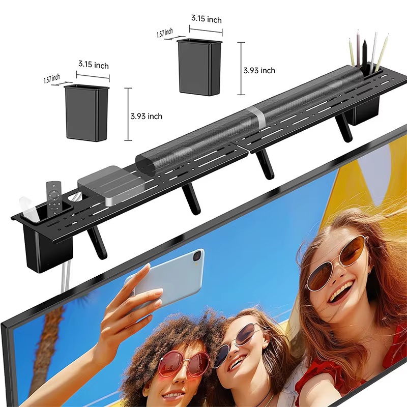 Soporte TV sin taladrar, montaje superior para altavoces y AV - imagen 2
