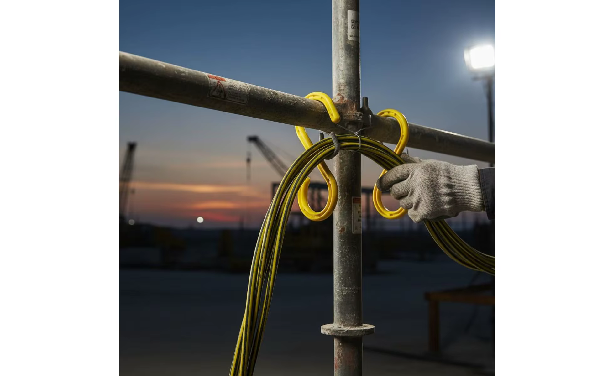 Gancho en Forma de S para Gestión de Cables Aislados