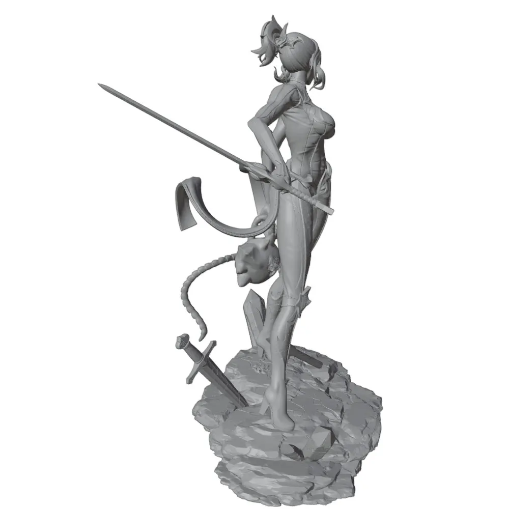 Figura 3D personaje anime DIY para decorar gatos y perros