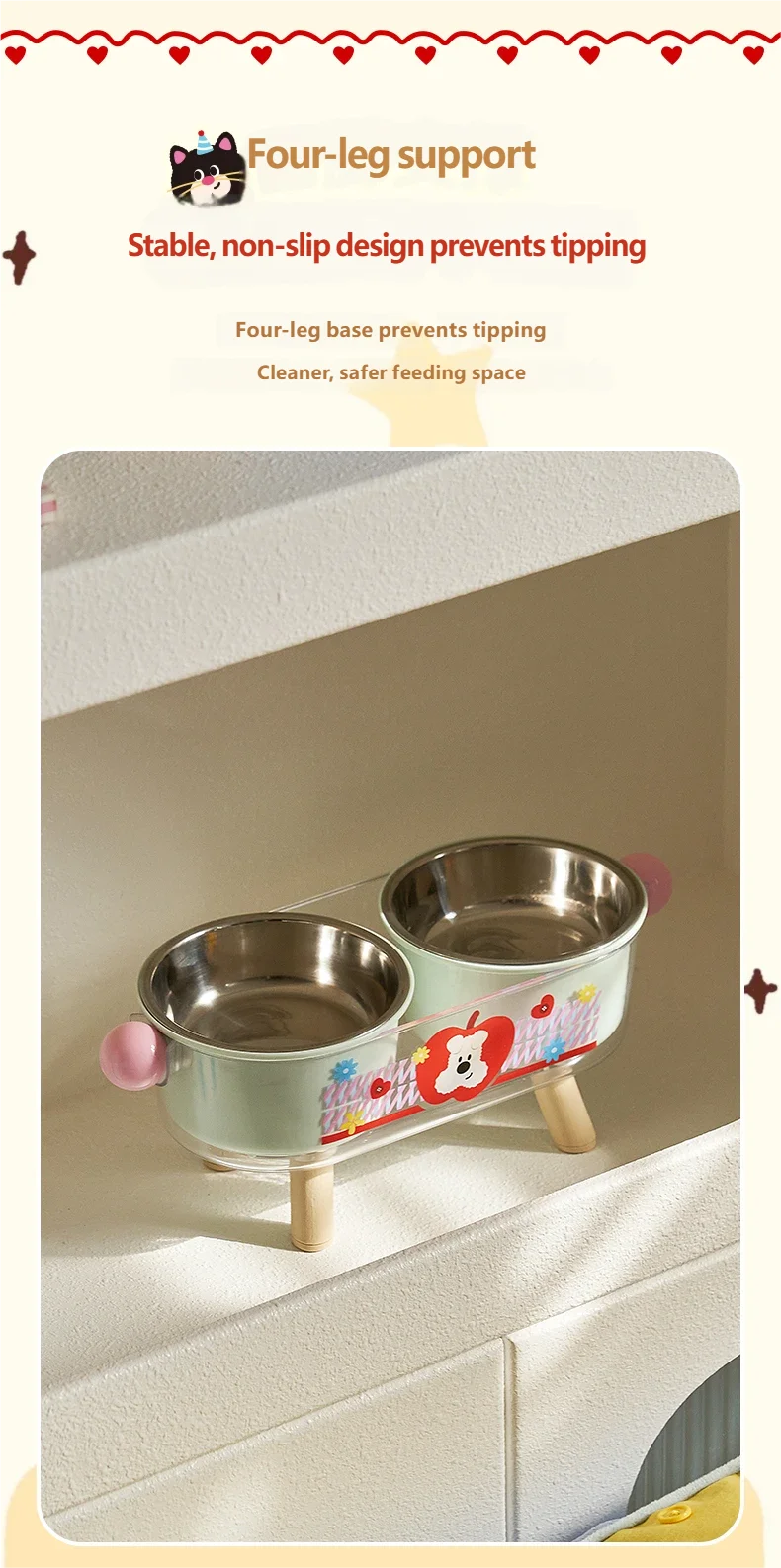 Tazón apto para gatos y perros