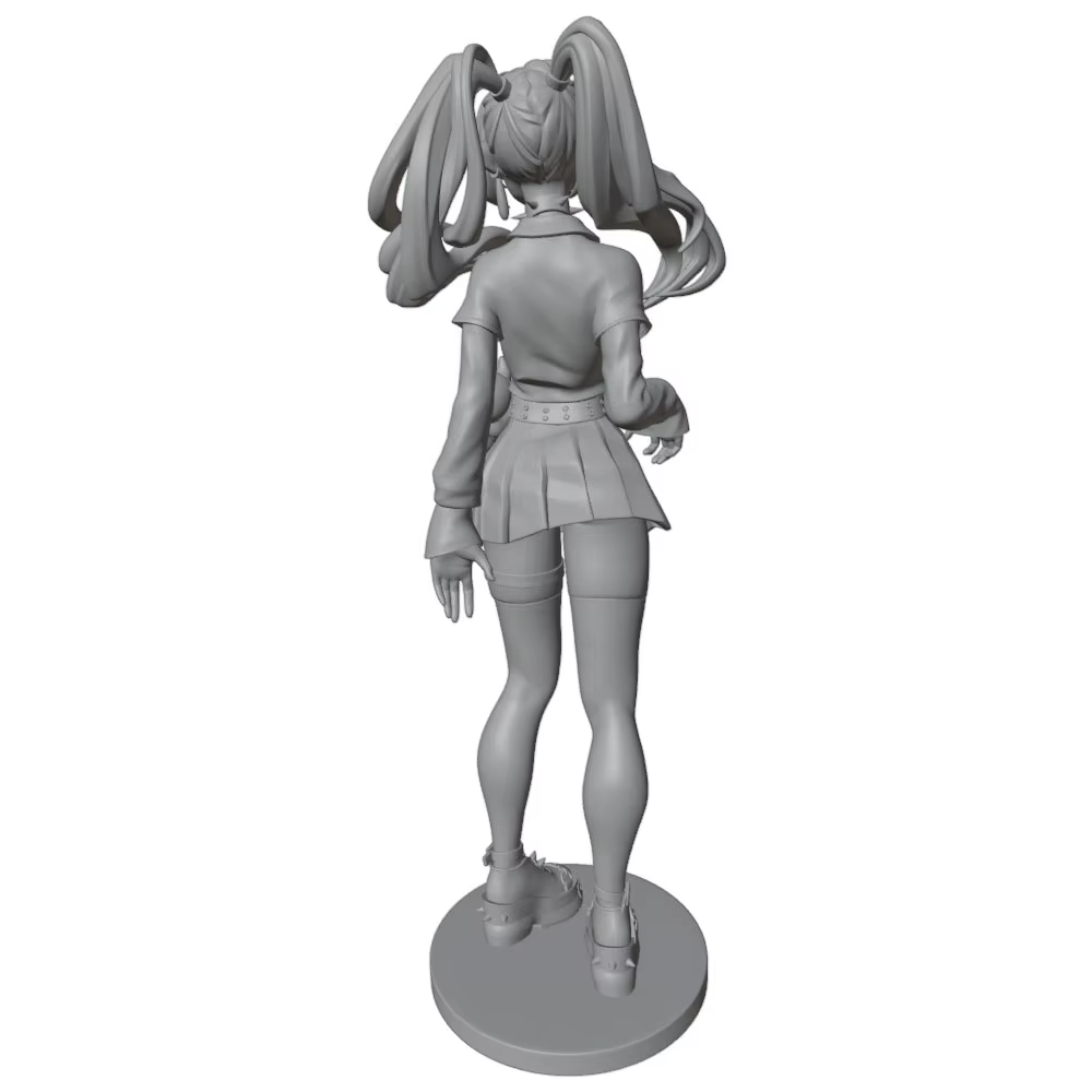 Miniatura figura decorativa de resina gris para gatos y perros - imagen 2