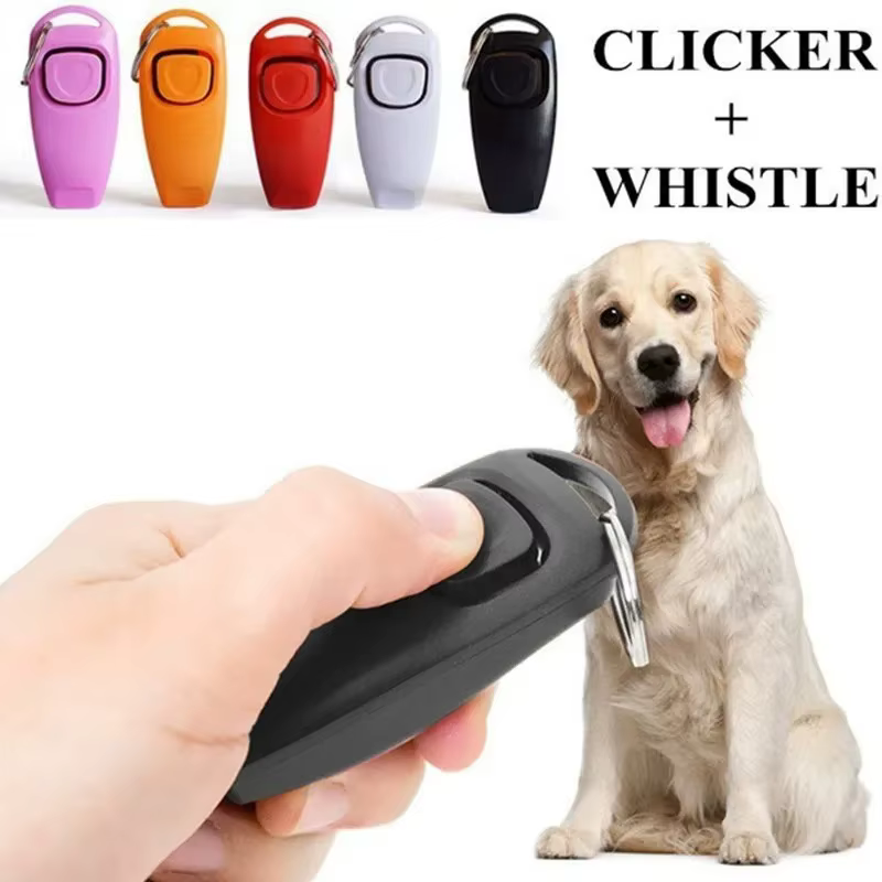 Clicker 2 en 1 para perros en color naranja