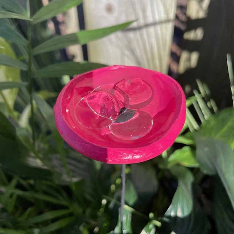 Comedero y bebedero floral para pájaros, loros y periquitos – Accesorios jardín - imagen 4