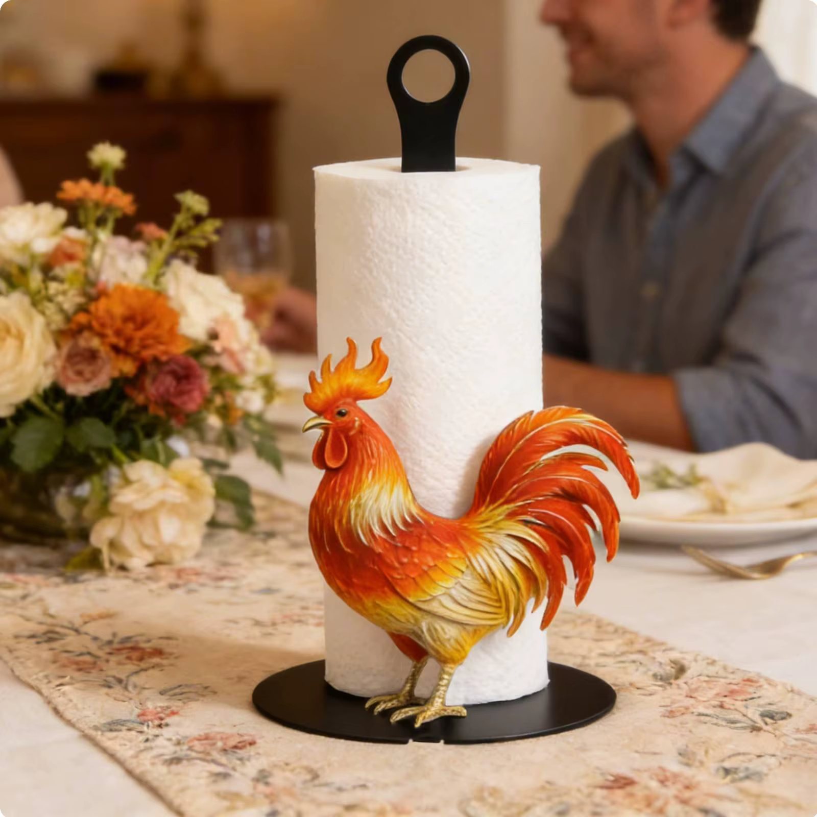 Porta servilletas hierro rústico granja – Decoración encimera - imagen 4