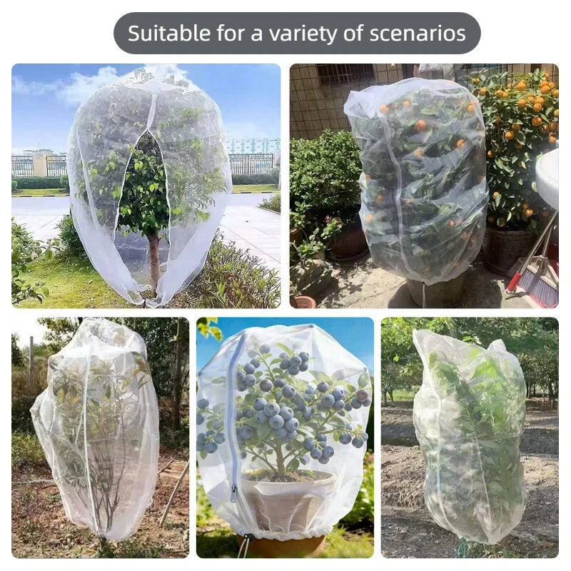 Cubierta protectora reutilizable para plantas de jardín