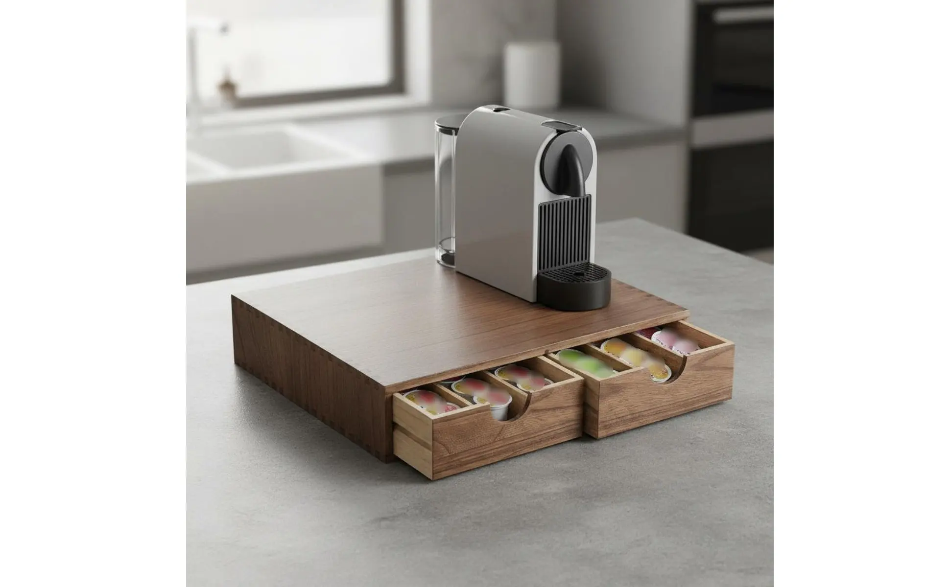 Organizador de cápsulas de café con capacidad para 30 unidades