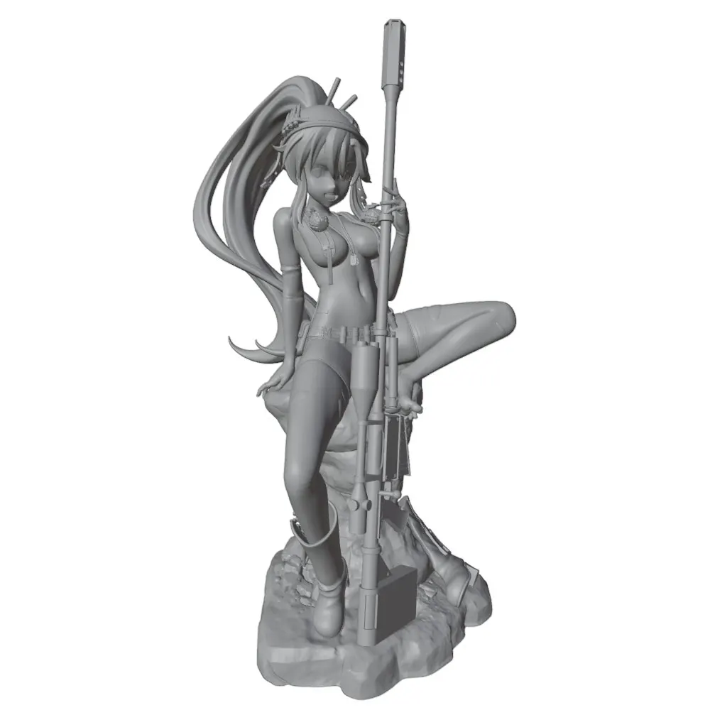 Figura de Guerrero Femenino en Resina – Kit DIY a Escala 1/24 - imagen 3
