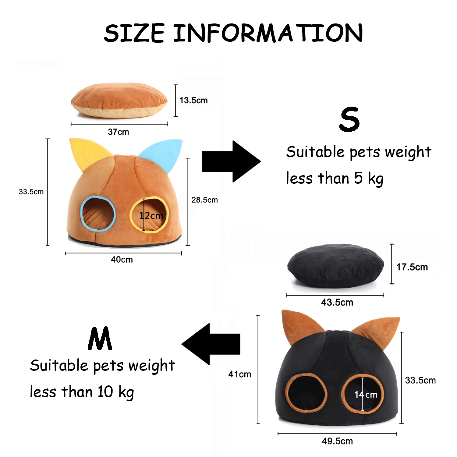 Cama nido cálida de invierno para gatos pequeños, cesta redonda - imagen 5