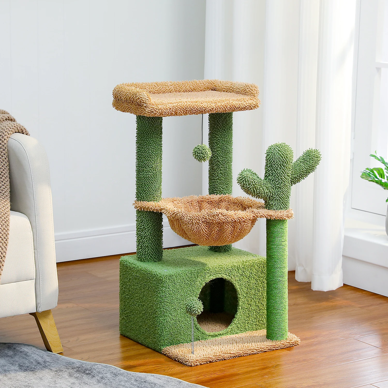 Condominio grande para gatos de hasta 8 kg