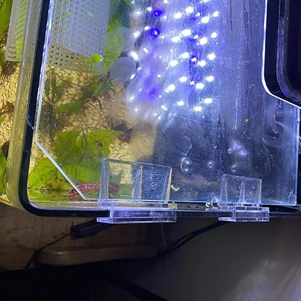 Soportes transparentes y abrazaderas para tapa de acuario de acrílico - imagen 4