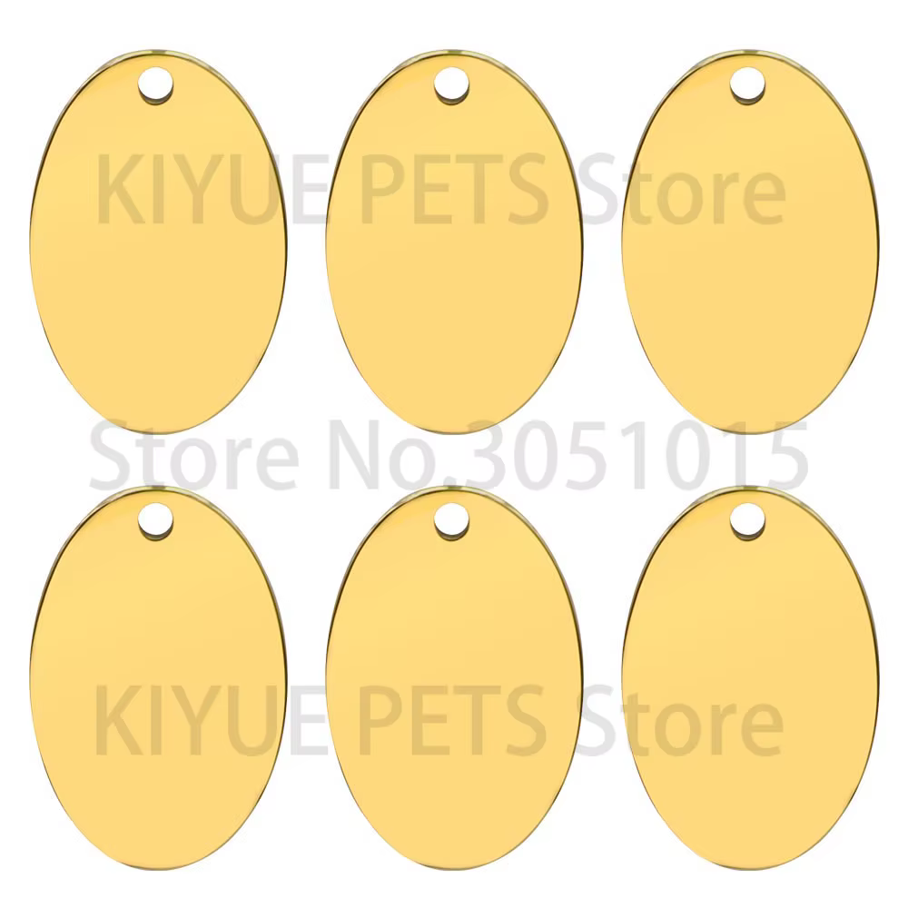Placa de identificación para perros efecto espejo personalizable