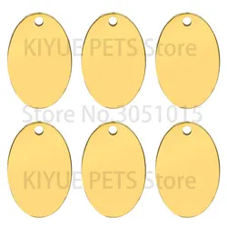 Placa de identificación para perros efecto espejo personalizable