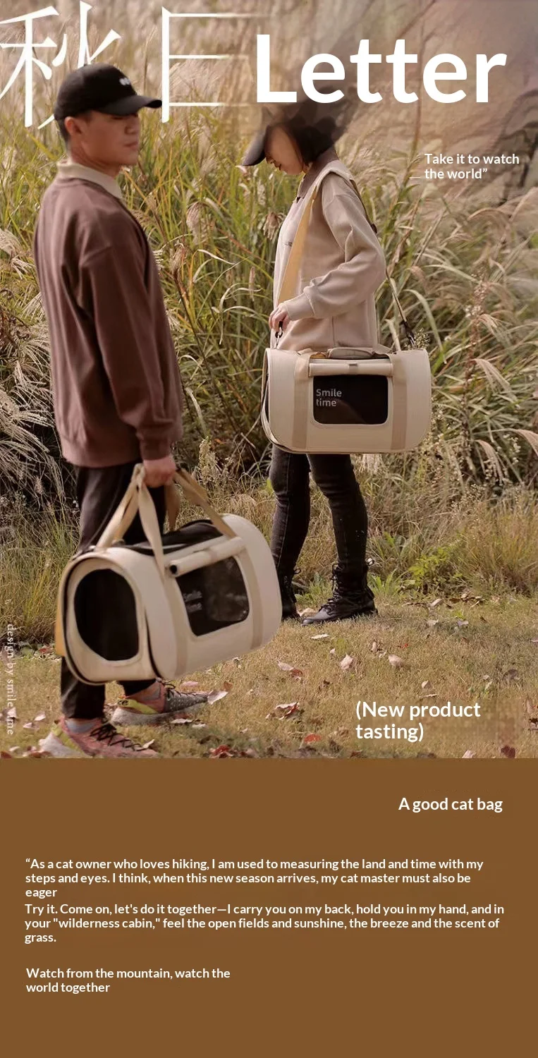 Transportín plegable en uso
