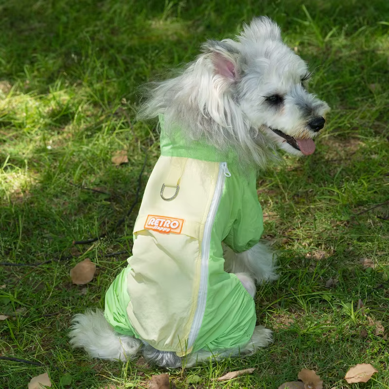 Traje impermeable 4 patas para perros pequeños y Chihuahua - imagen 2