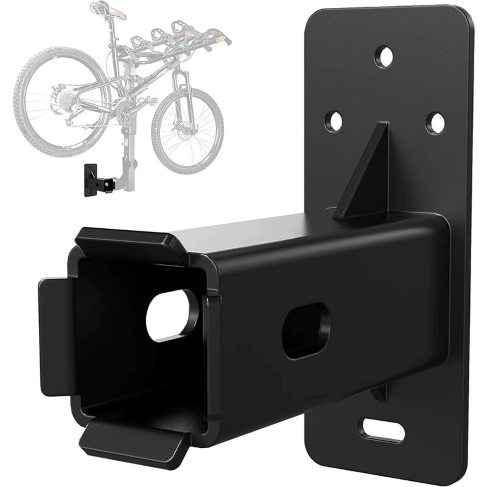 Soporte de pared para receptor de enganche de bicicletas