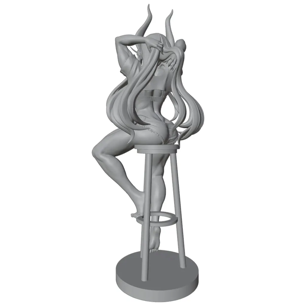 Miniatura de mujer sexy en resina para pintar – Modelo sin montar - imagen 4