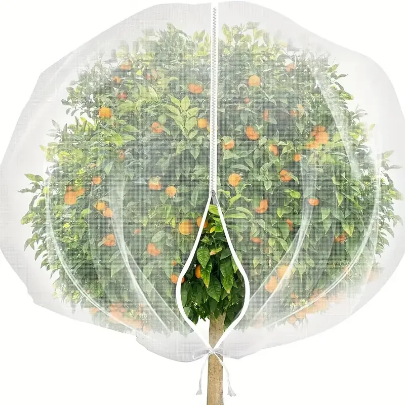 Malla protectora para árboles frutales contra pájaros e insectos