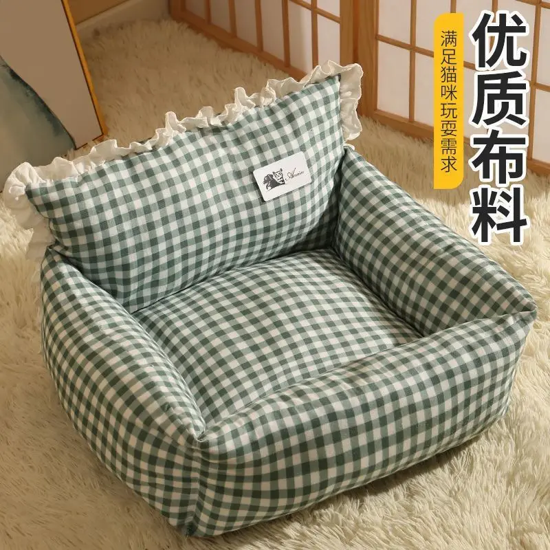 Cama sofá estilo princesa para gatos y perros pequeños - imagen 3