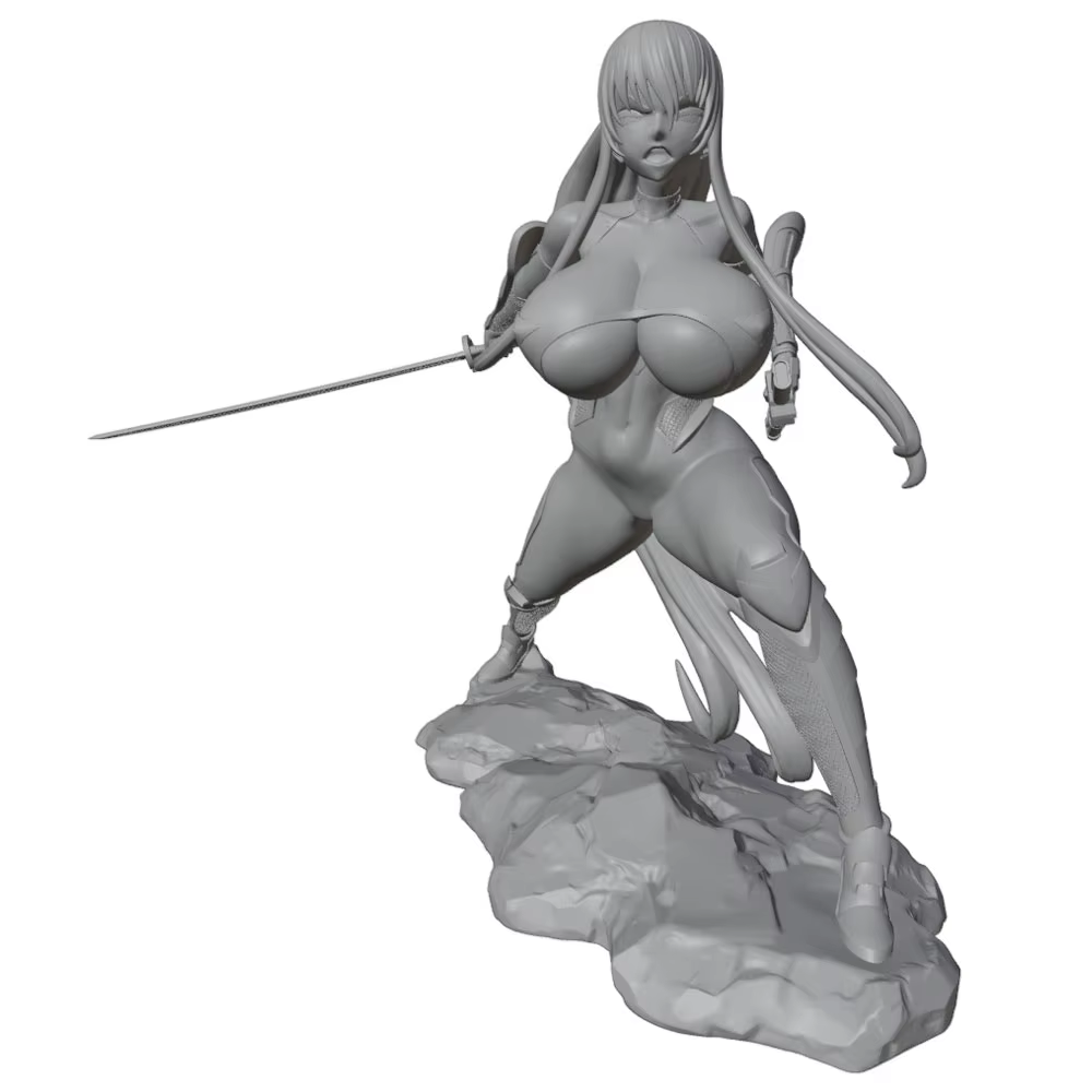 Figura Anime GK 1/27 sin Pintar – Miniatura 75mm para Modelismo - imagen 3
