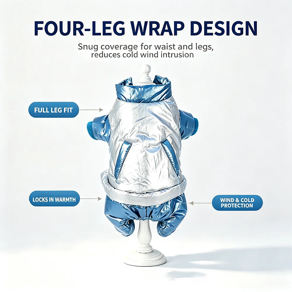Mono impermeable para perros pequeños Chihuahua y Bulldog – Abrigo otoño