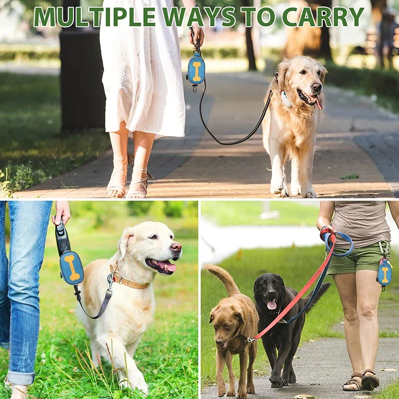 Dispensador de bolsas para excrementos de perro, gran capacidad - imagen 2