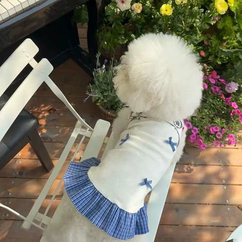 Vestido princesa de primavera para perros y gatos, Yorkshire - imagen 4