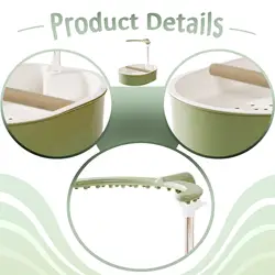 Ducha automática para loros con flujo de agua ajustable