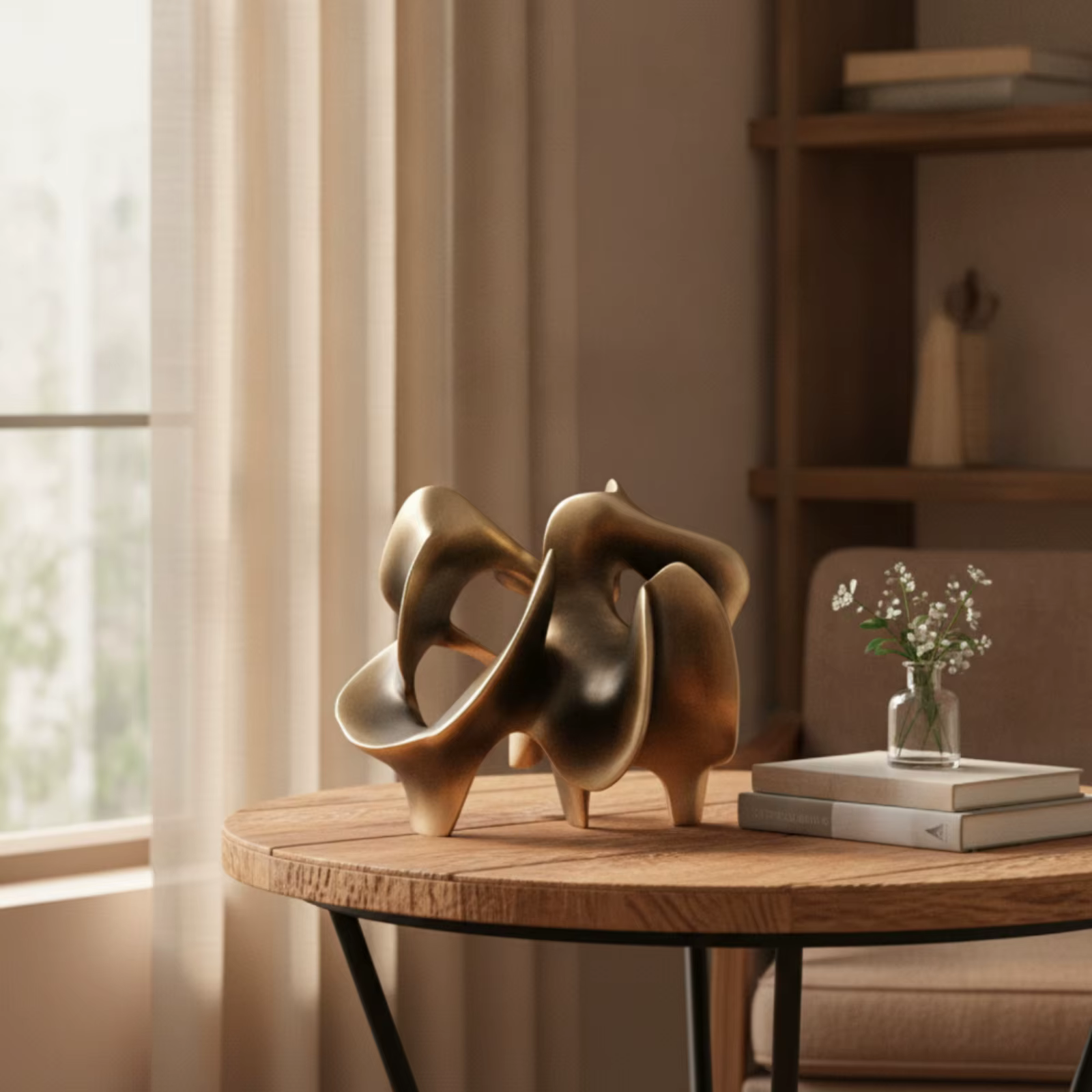 Figura geométrica de gato – Adorno estilo nórdico para salón