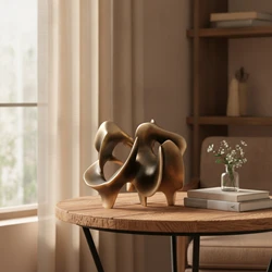 Figura geométrica de gato – Adorno estilo nórdico para salón