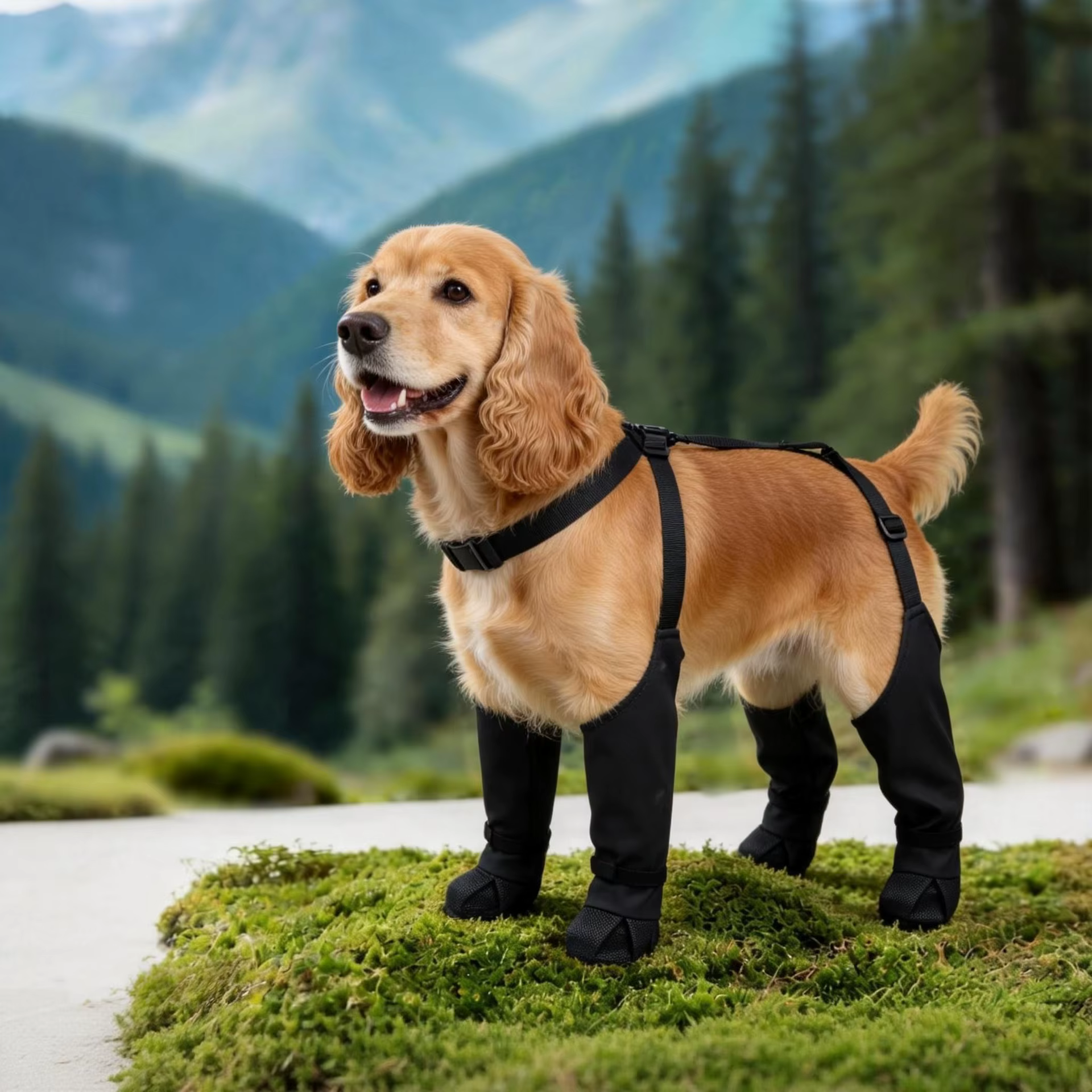 Botas impermeables para perros: protectores de patitas ajustables - imagen 3
