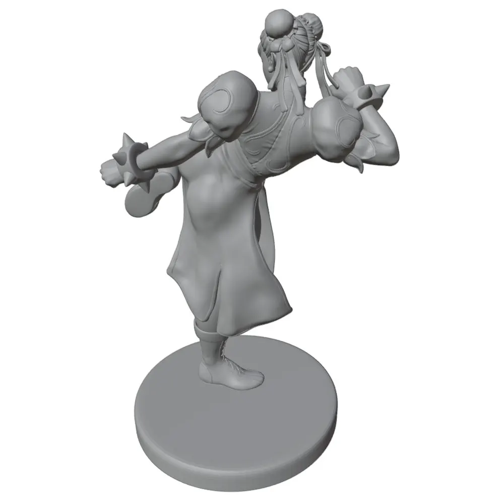 Figura de anime impresa en 3D gris, mini estatua GK decorativa - imagen 4