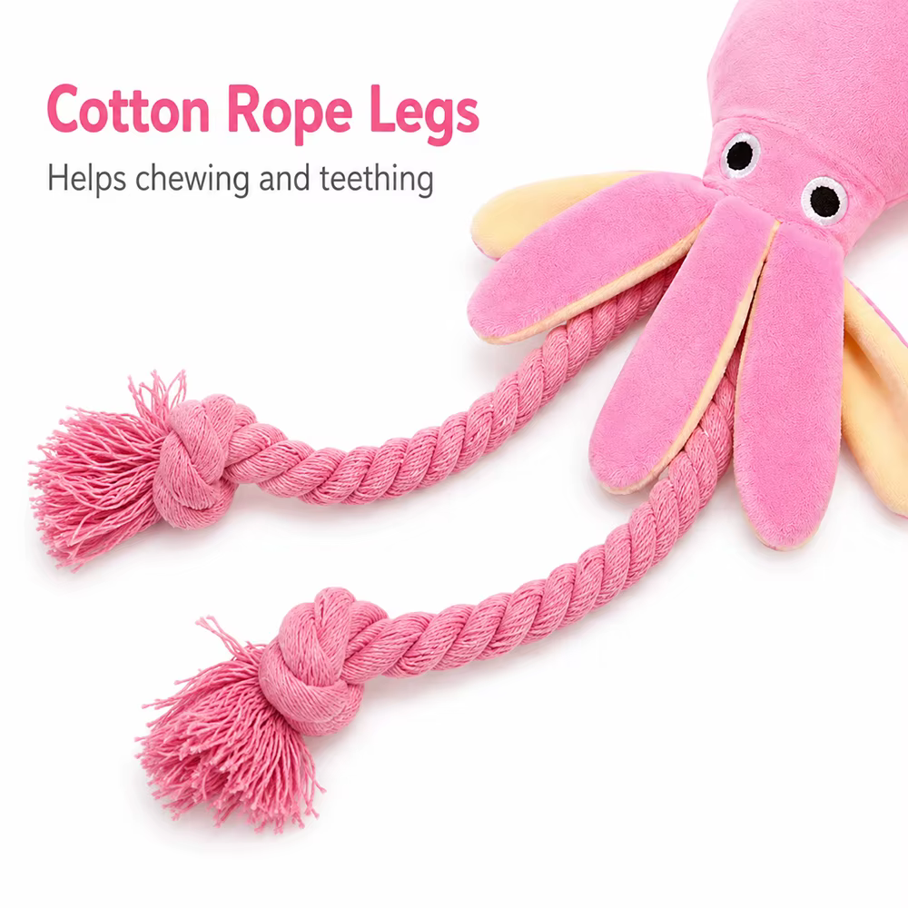 Juguete masticable pulpo con sonido para perros y gatos - imagen 4