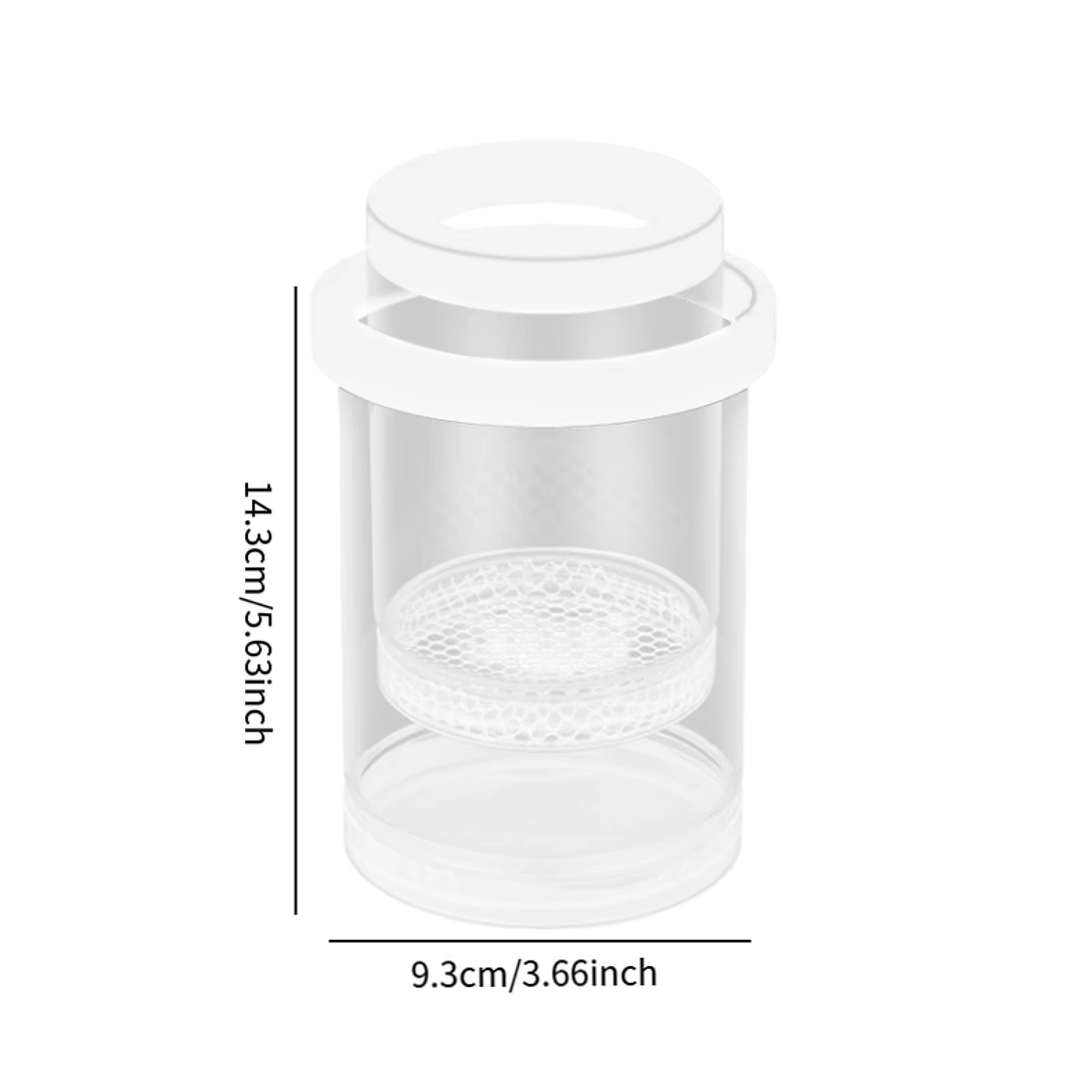 Caja Incubadora Flotante Redonda para Peces – Protector de Crías para Acuario - imagen 4