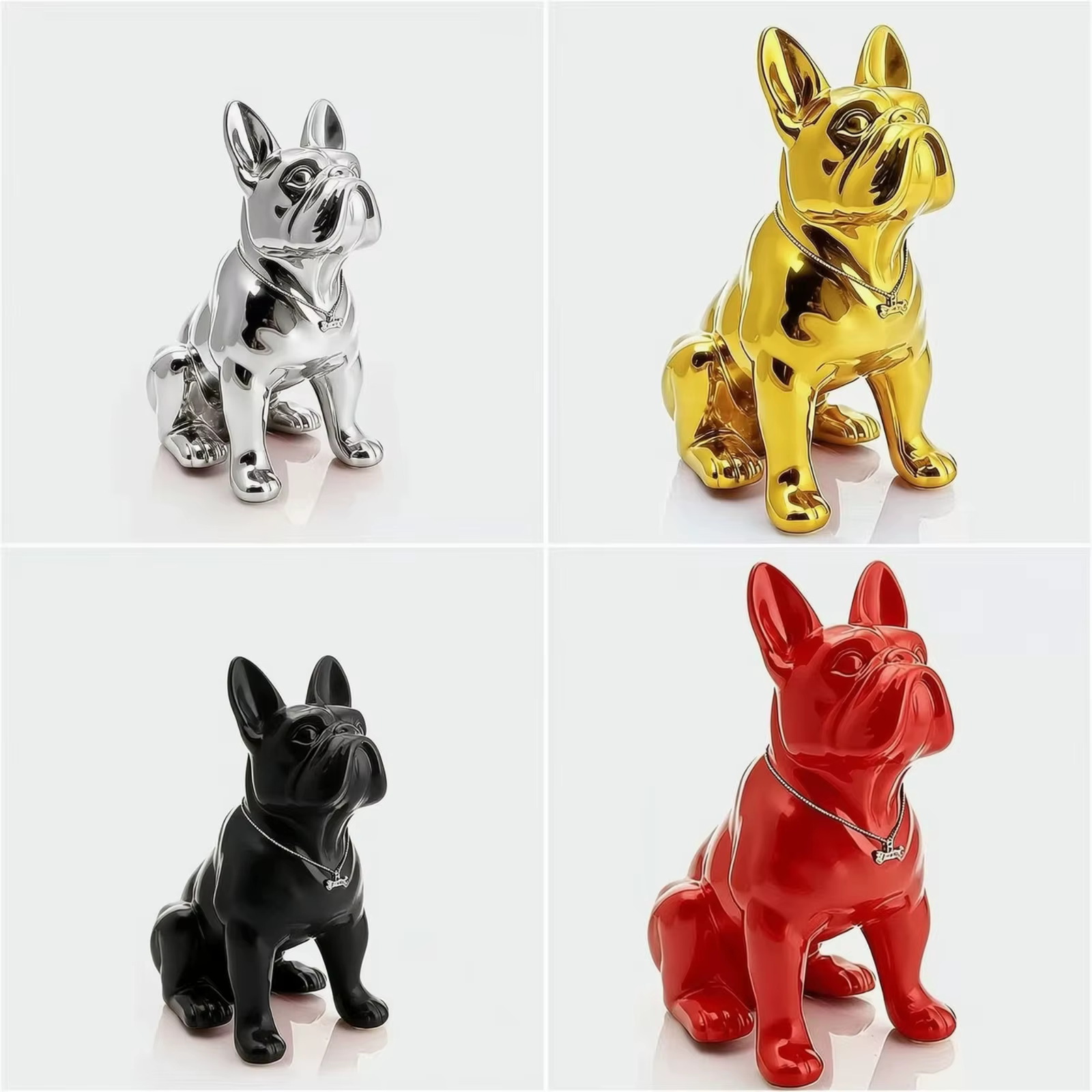 Estatua Decorativa de Bulldog Francés – Figura para Hogar de Perros - imagen 4